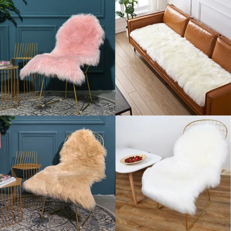 Eco-friendly Hot Sale Factory Price Fluffy Shaggy Soft Long Hair Faux Fur Area Living Room Carpet Rug Plush Area Rug