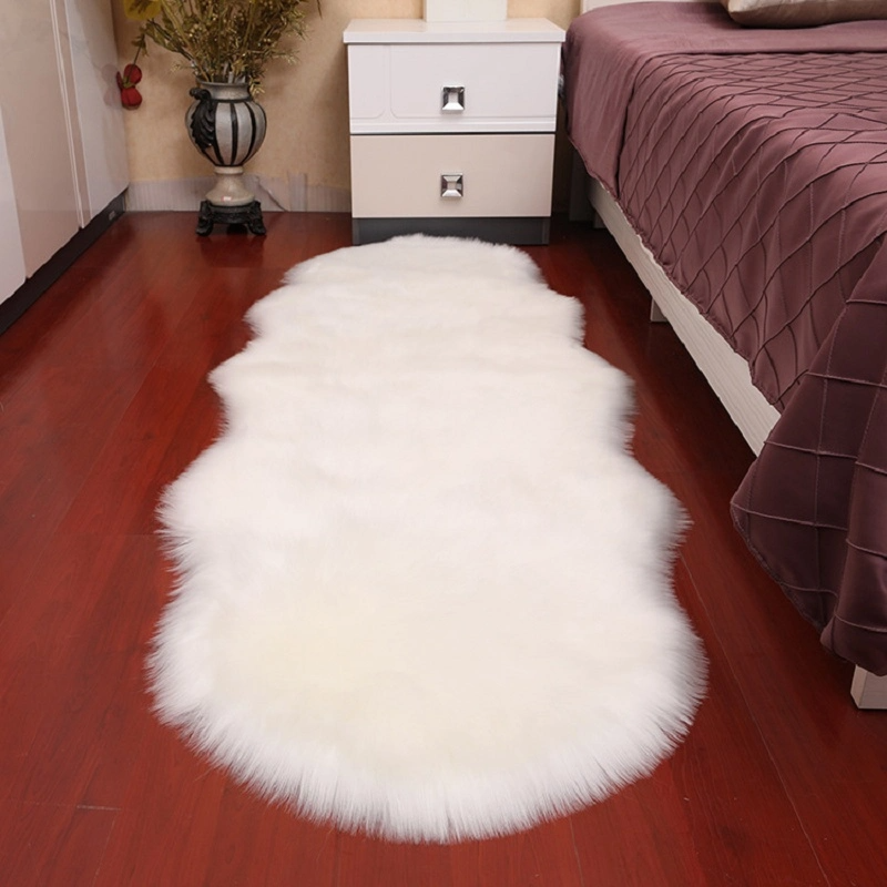Eco-friendly Hot Sale Factory Price Fluffy Shaggy Soft Long Hair Faux Fur Area Living Room Carpet Rug Plush Area Rug