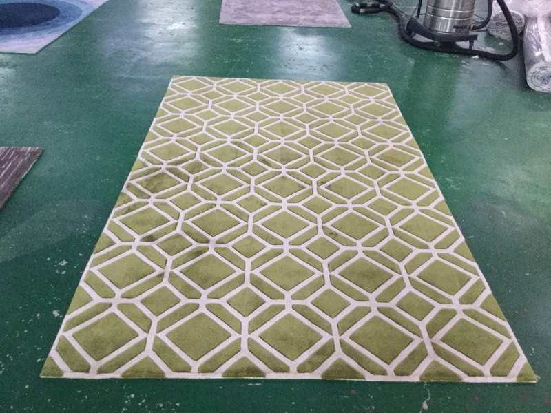high low cut pile hand tufted 3D Rugs wool handmade Carpet
