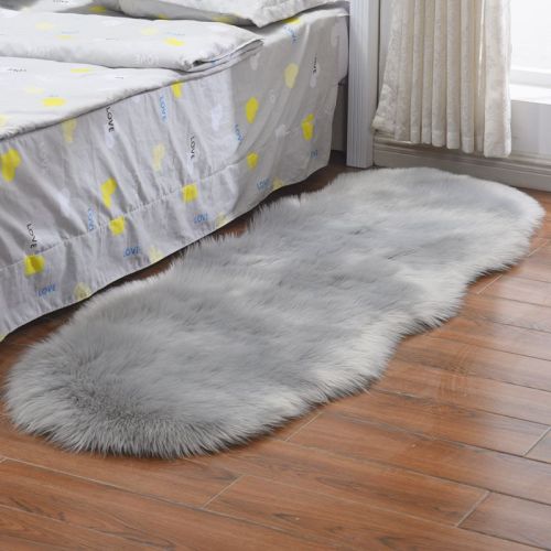 Plush Faux Fur Carpet Soft Center Furry Rugs Sheepskin Bedroom Fluffy Floor Children's Mats