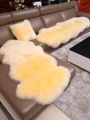 Custom Colors and Sizes Faux Fur Rugs Rabbit Cowhide Long Fluffy Super Soft Heart Shape Rug