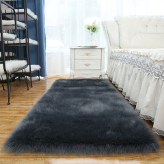 Custom luxury plush living room high pile soft faux fur area carpet rug