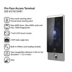 Pro Face Access Terminal | DS-K1T671MF