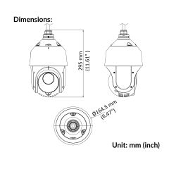 4-inch 2MP 25X IR Analog Speed Dome | DS-2AE4225TI-D