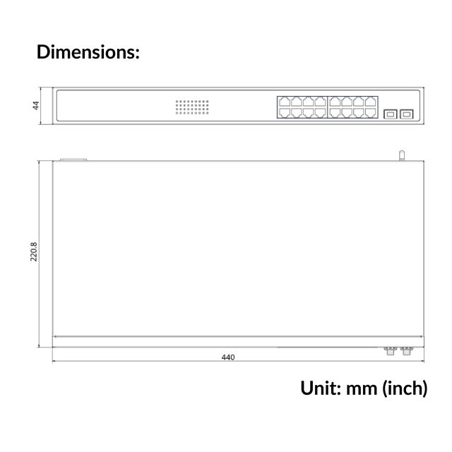 16 Port Gigabit Smart POE Switch | DS-3E1518P-SI