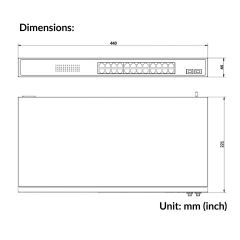 24 Port Gigabit Smart POE Switch | DS-3E1526P-SI
