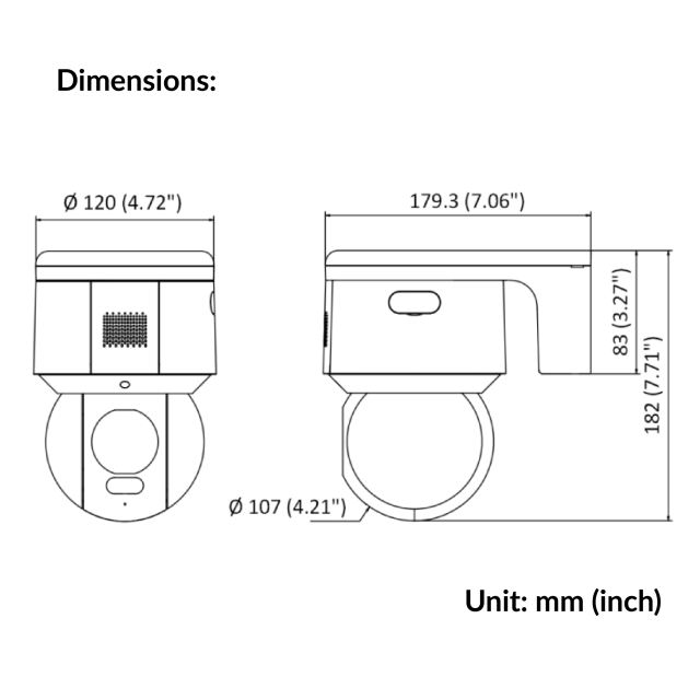 4MP Network PTZ Camera | DS-2DE3A400BW-DE(F1)(T5)