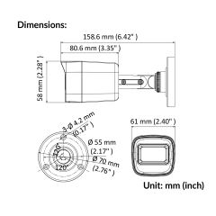 Hikvision Turbo HD Camera | DS-2CE16U0T-ITF