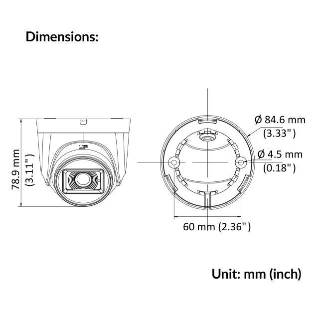 4K Indoor Fixed Turret Camera | DS-2CE76U0T-ITPF