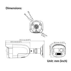 2MP ColorVu PIR Siren Audio Fixed Bullet Camera | DS-2CE12DF3T-PIRXOS