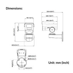 2MP Varifocal PT Bullet Network Camera | DS-2CD1A23G0-IZU