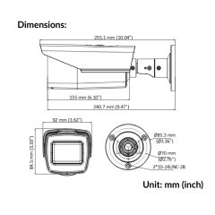 5MP Motorized Varifocal Bullet Camera |  DS-2CE19H0T-AIT3ZF