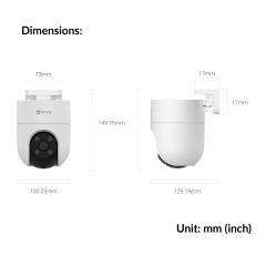Pan & Tilt Wi-Fi Camera | H8c (1080P)