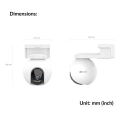 Battery-Powered Pan & Tilt Wi-Fi Camera | CB8 (2K)
