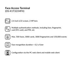 Face Recognition Terminal | DS-K1T321MFX
