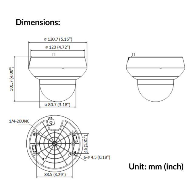 2-inch 4MP 4x Zoom IR Mini PT Dome Network Camera | DS-2DE2A404IWDE3(C0)(S6)