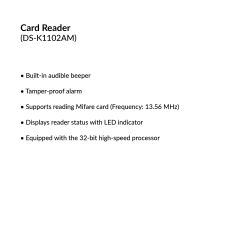 Card Reader | DS-K1102AM