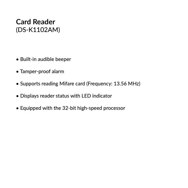 Card Reader | DS-K1102AM