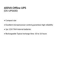 600VA Offline UPS | DS-UPS600