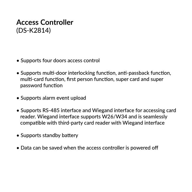 Four-door Access Controller | DS-K2814