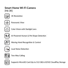 Smart Home Wi-Fi Camera | H6 3K