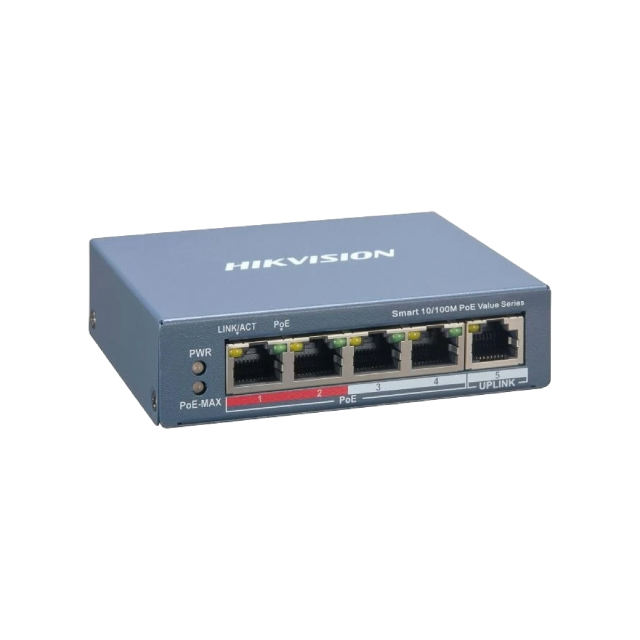 4 Port Fast Ethernet Smart POE Switch | DS-3E1105P-EI/M