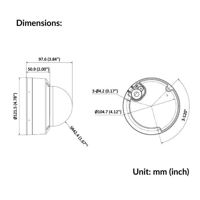 8MP Smart Hybrid Light Fixed Dome Network Camera | DS-2CD1183G2-LIU