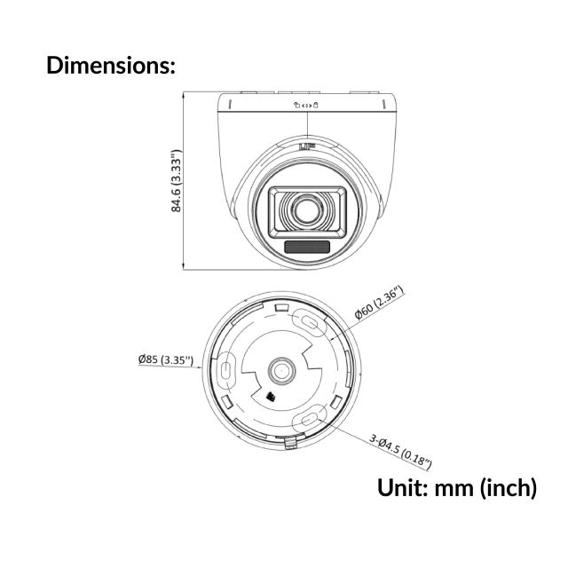 2MP Smart Hybrid Light Indoor Fixed Turret Camera | DS-2CE76D0T-EXLPF