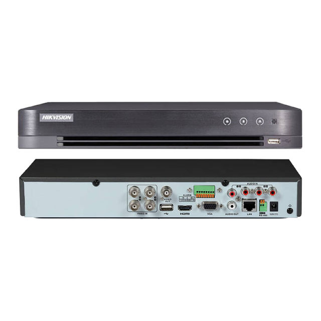 4-ch 5MP 1U H.265 AcuSense DVR | iDS-7204HUHI-M1/S