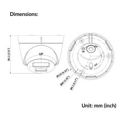 2MP Smart Hybrid Light Fixed Turret Network Camera | DS-2CD1323G2-LIU