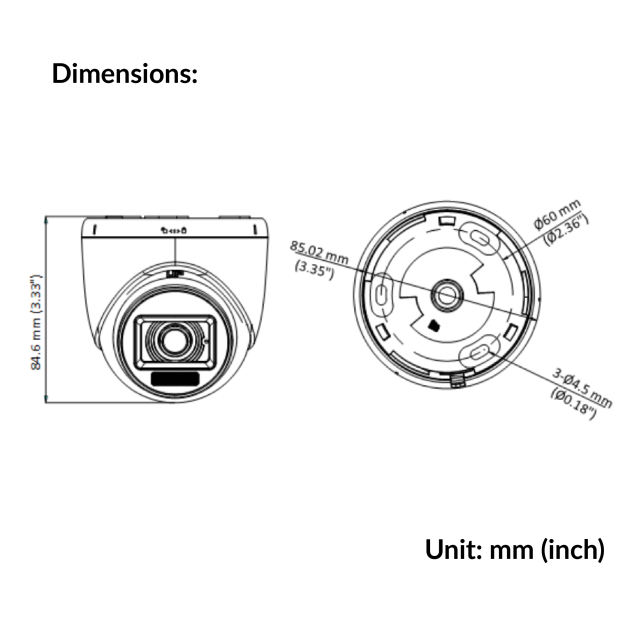 3K Smart Hybrid Light Audio Indoor Fixed Turret Camera | DS-2CE76K0T-LPFS