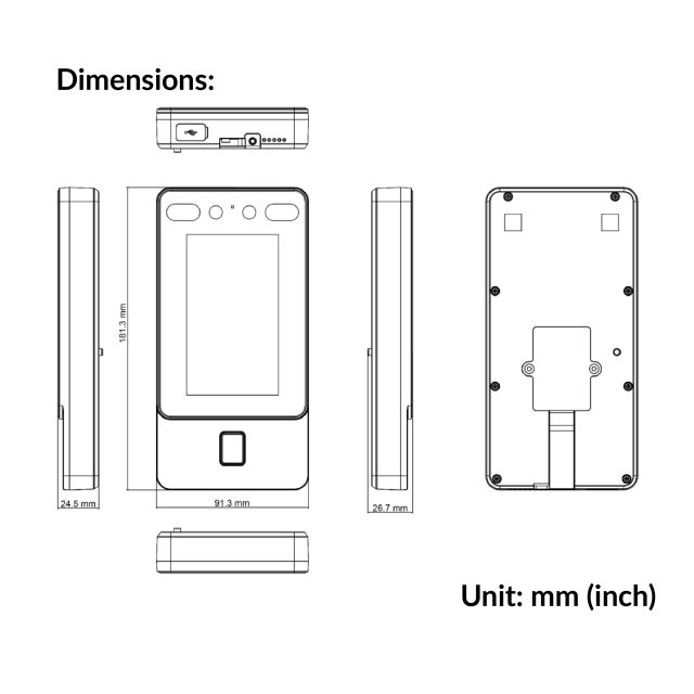 Face Recognition Terminal | DS-K1T342MFX-E1