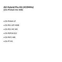 AX Hybrid Pro Kit（433MHz）| DS-PHA64-Kit-WB