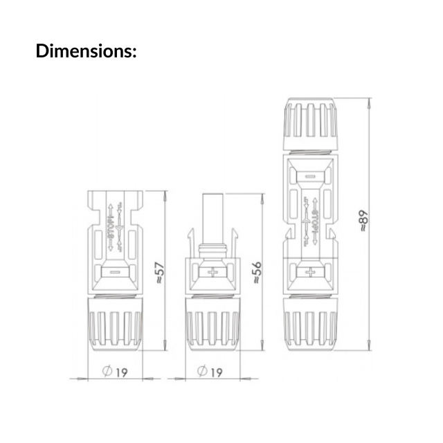 Solar Cable Connector | Solar-Cable connector MC4(1 pair)