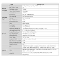 8 Port Gigabit Smart POE Switch | DS-3E1510P-EI/M