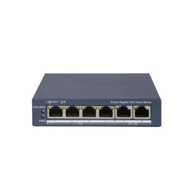 4 Port Gigabit Smart POE Switch | DS-3E1506P-EI/M