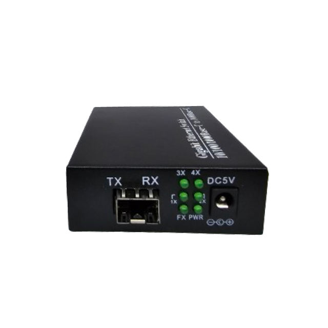 Gigabit Converter SFP(LC) to RJ45 | VIS-AS-Gigabit Converter 1 SFP(LC) to 2 RJ45
