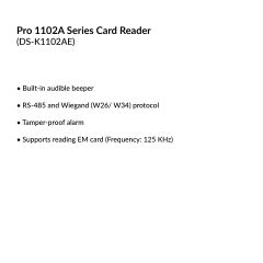 Card Reader | DS-K1102AE