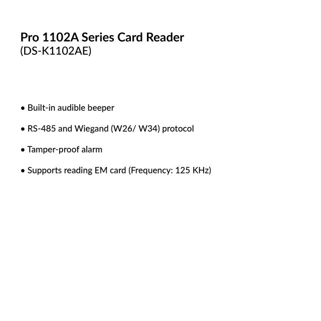 Card Reader | DS-K1102AE