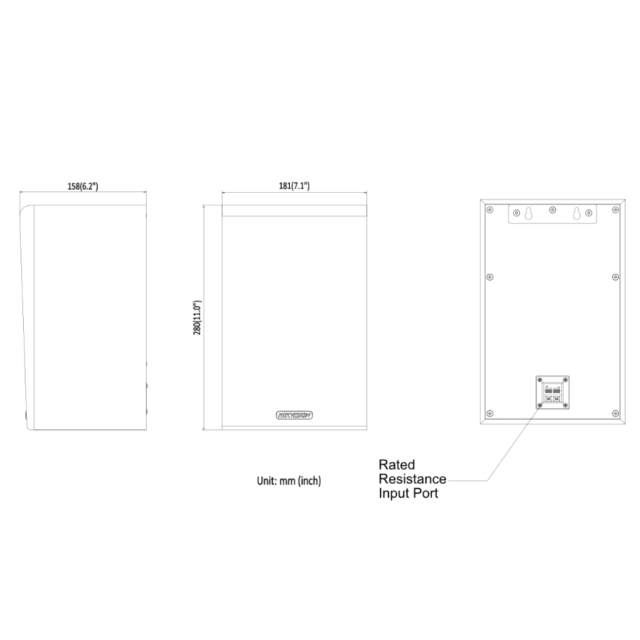 Cabinet Secondary Speaker 10W | DS-QAZ0110G1-S
