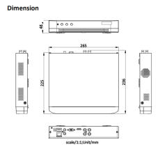4-ch 5MP 1U H.265 AcuSense DVR | iDS-7204HUHI-M1/E