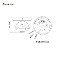 4MP Smart Hybrid Light Fixed Turret Network Camera | DS-2CD1343G2-LIU