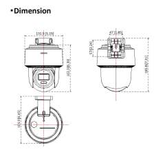 4MP Smart Hybrid Light Mini PT Network Camera | DS-2DE2C400MWG-E