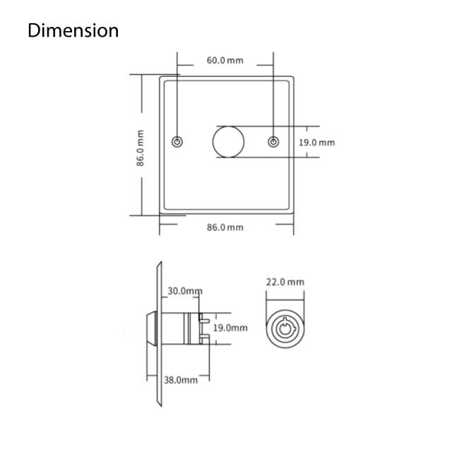 Key Switch Exit Button | XAC-MSLK8-SK