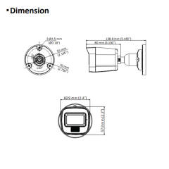 2MP Smart Hybrid Light Audio Fixed Mini Bullet Camera | DS-2CE16D0T-LFS