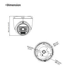 2MP Dual Light Audio Indoor Fixed Turret Camera | DS-2CE76D0T-LPFS