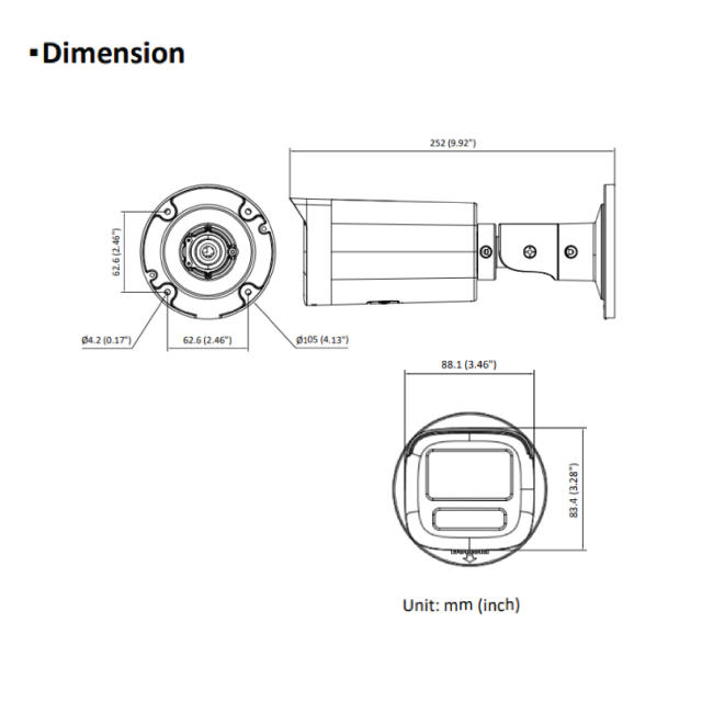 6MP Smart Hybrid Light Varifocal Bullet Network Camera | DS-2CD1663G2-LIZU