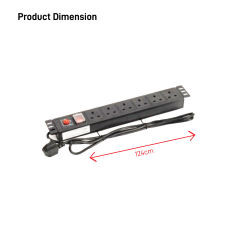 6 Ways Power Distribution Unit | VIS-Rack-6Ways PDU