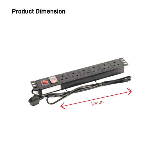 6 Ways Power Distribution Unit | VIS-Rack-6Ways PDU