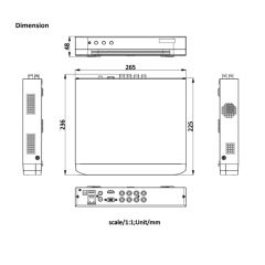 8-ch 1080P 1U H.265 AcuSense DVR | iDS-7208HQHI-M1/E